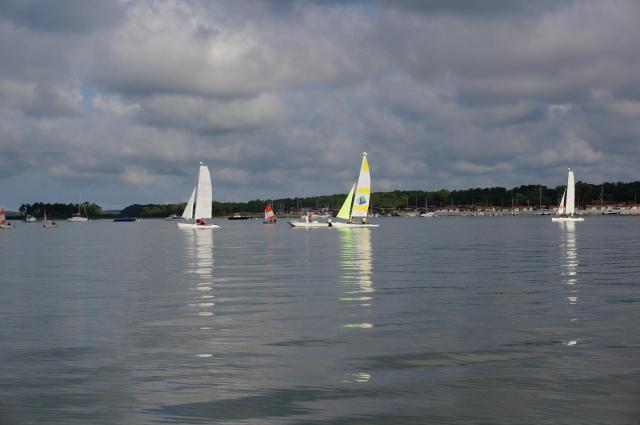 Coques du centre de voile d'Andernos (Gironde, France).