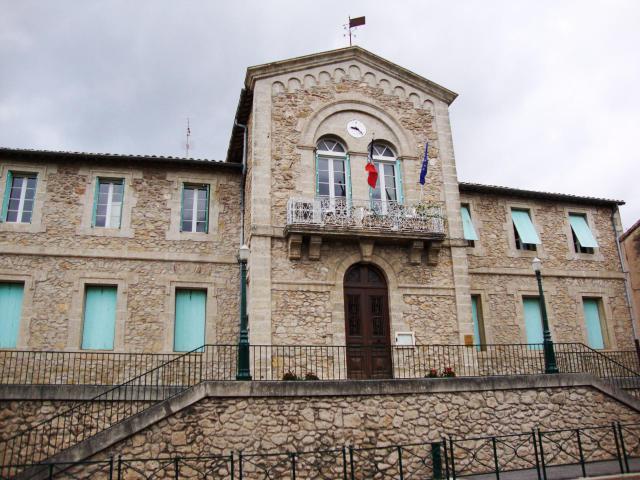 Saint-Félix-de-Lodez (Hérault, Fr) town hall.