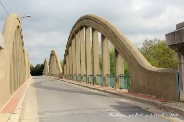 Le pont Boulet sur le Vidourle a Marsillargues - 34/30