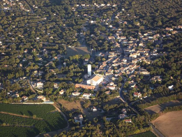 Vue aérienne de Beaulieu (Hérault)