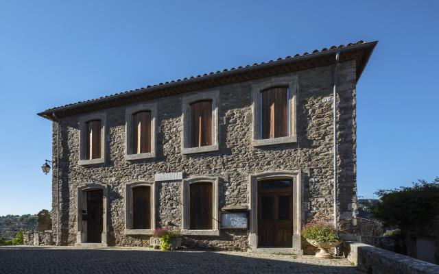 Town hall of Minerve. Hérault, France