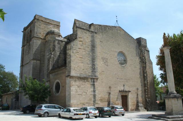 Tourbes (Hérault) - Église Saint-Saturnin (XIIIe - XIVe siècles).