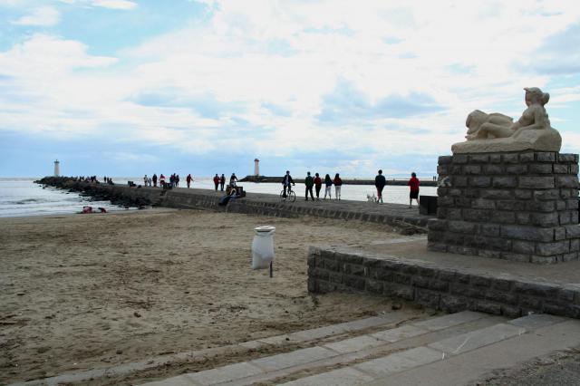Embouchure de l'Hérault au Grau-d'Agde, Hérault