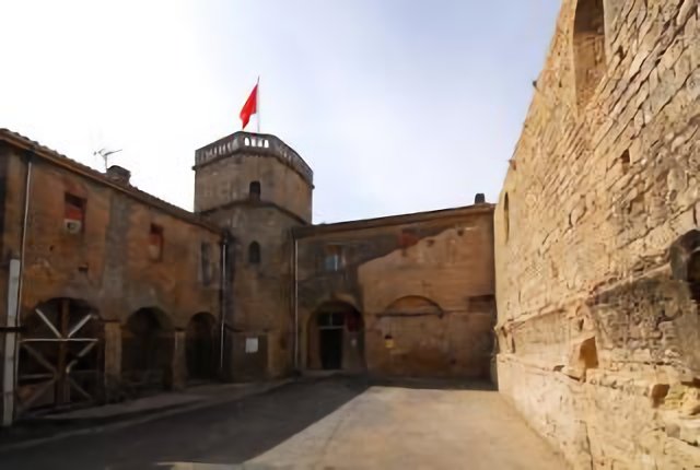 Château de Puisserguier, cour