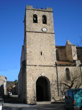Azillanet (Hérault) - église Saint-Laurent (XVIIe siècle).