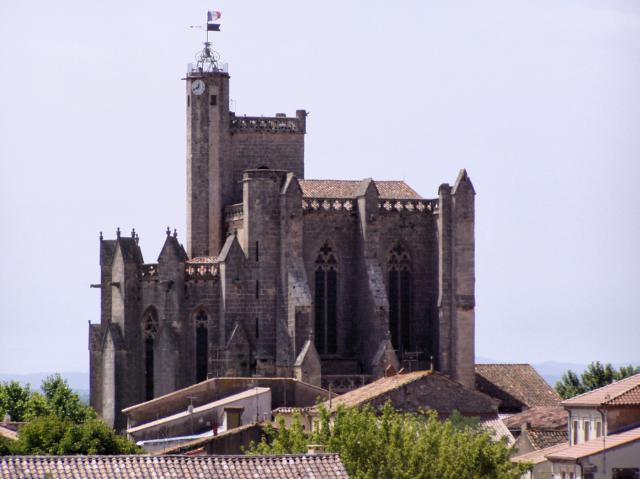 Église collégiale Saint-Étienne de Capestang, (Hérault) Languedoc-Roussillon, France.
