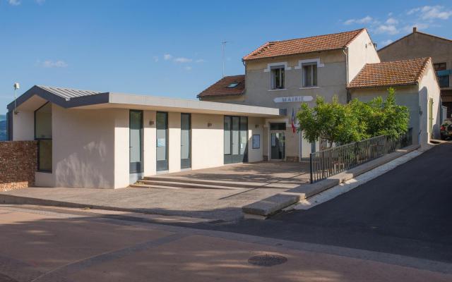 La mairie de Liausson. Hérault, France.
