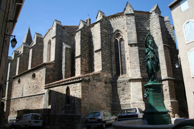 Saint-Pargoire (Hérault) - chevet de l'église Saint-Pargoire.