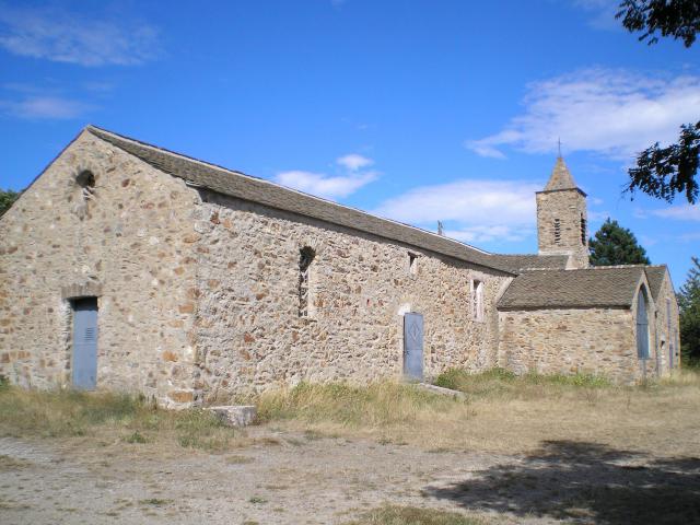 Saint-Étienne-d'Albagnan (Hérault) - chapelle de Notre-Dame de Trédos.