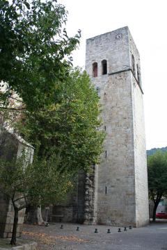 Villemagne-l'Argentière (Hérault) - Tour de l'église Saint-Majan.