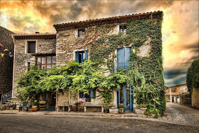 A fabulous roadside cottage, Les Cevennes hills.