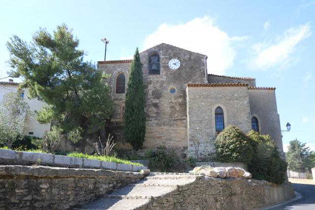 Coulobres (Hérault) - église Saint-Félix-de-Gérone - clocher