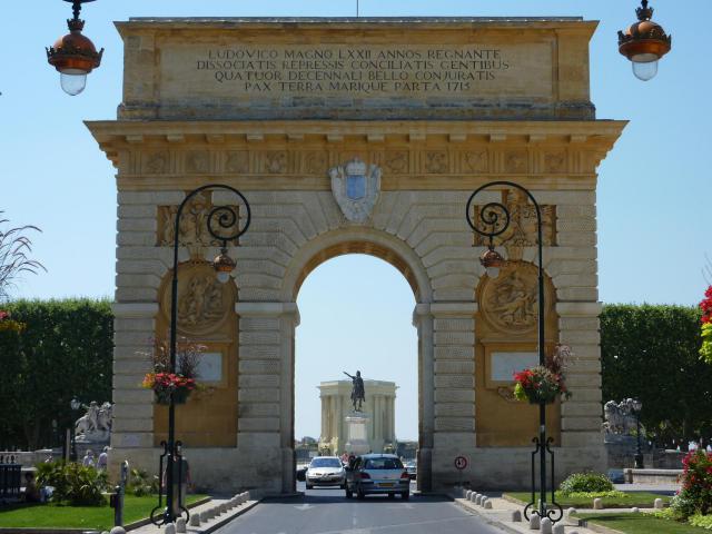 Montpellier: l'Arc de triomphe