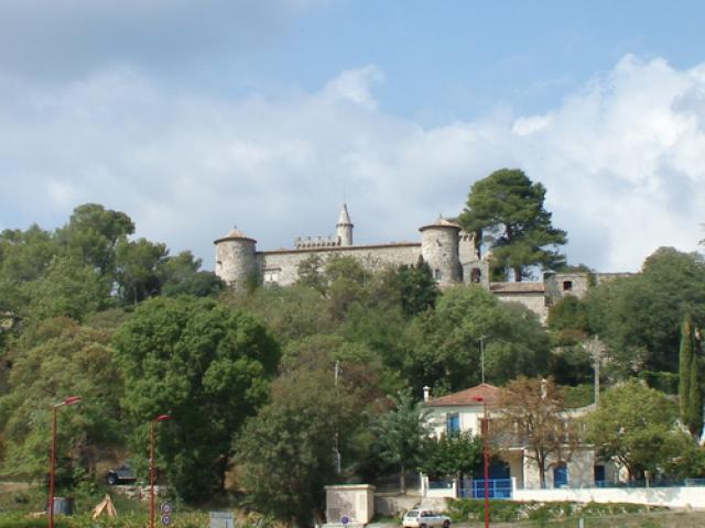 Chateau vu de l'avenue de St Paul