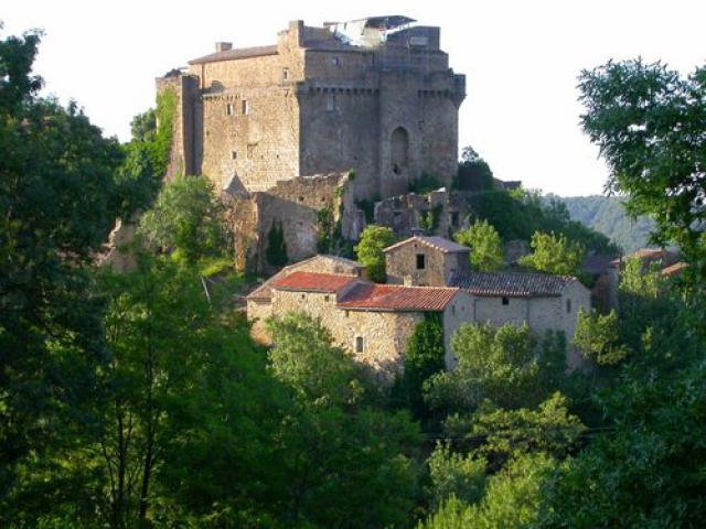 Chateau de Dio during roof renovation