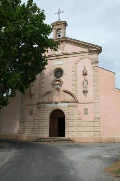 Caux (Hérault) - Chartreuse de Mougères - Église Notre-Dame de Pitié (1645).