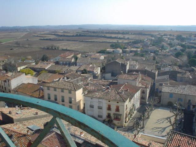 Caux depuis le clocher vers le sud