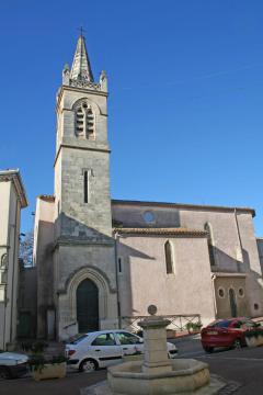 Cers (Hérault) - Église Saint-Genies.