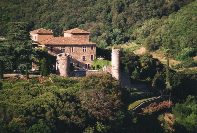 Chateau du Hameau de Cazilhac en allant au village des bais d'avène ( Thermes et usine Pierre Fabre