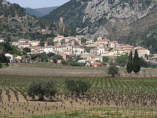 View Roquebrun from south