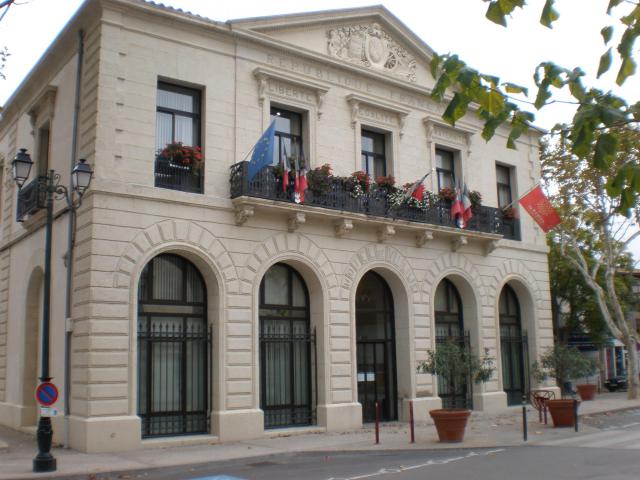 La mairie de Saint-André-de-Sangonis (Hérault)