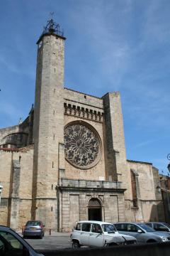 Clermont-l'Hérault (Hérault) - Collégiale Saint-Paul, façade occidentale.