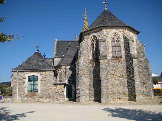 arrière de l'église de Thorigné-Fouillard, Ille et Vilaine, France