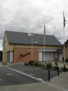 Mairie d'Erbrée (Ille-et-Vilaine, France).