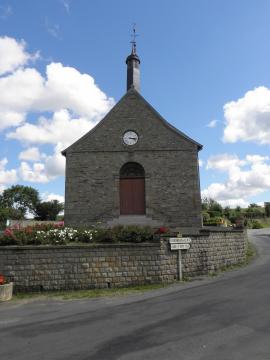 Église Saint-Martin de Vendel (35). Façade occidentale.