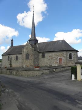 Église Saint-Martin de Vendel (35). Chevet et flanc sud.