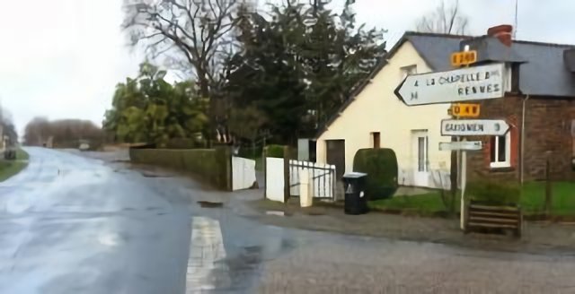 Après une énième averse à la sortie du village de Mernel, à 36km de Rennes!