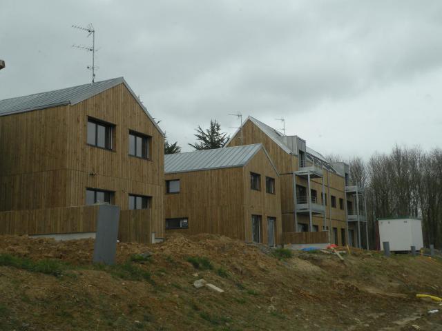 Éco-lotissement de la Pelousière à Langouët.