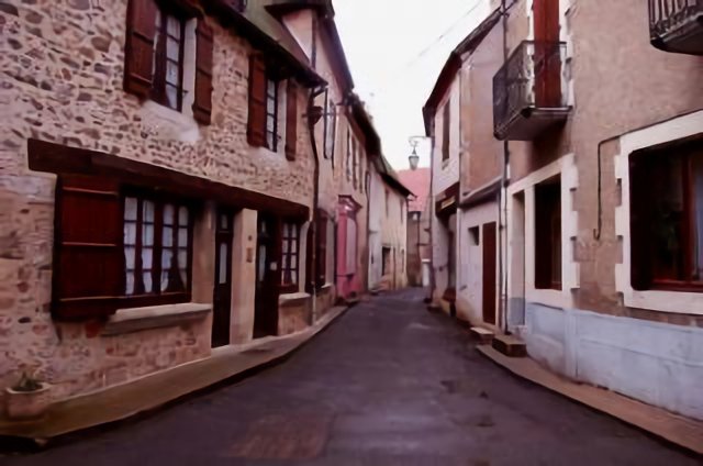 The Rue de L'Enfer in Herisson, France