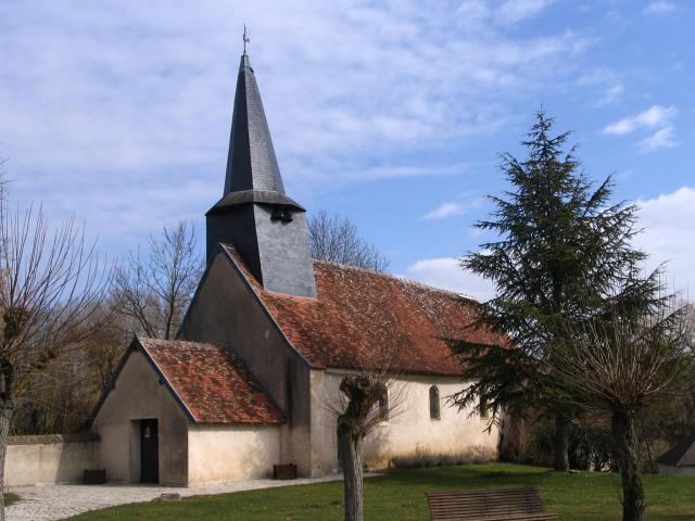 L'église de Diou, Indre, France.