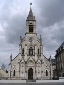 La basilique Notre-Dame du Sacré-Coeur, à Issoudun, Indre, France.