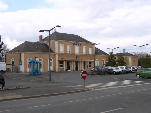 La gare d'Issoudun, Indre, France.