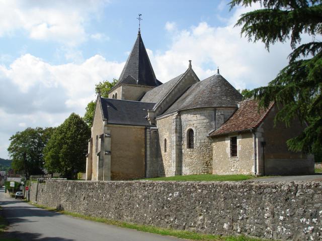Fontgombault (36) : L'église Saint-Jacques.