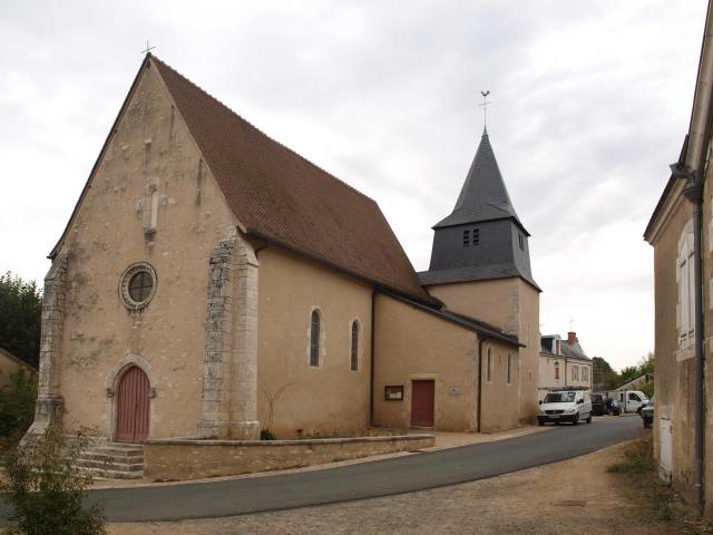 Arthon (Indre; France) ; église vue d'arrière