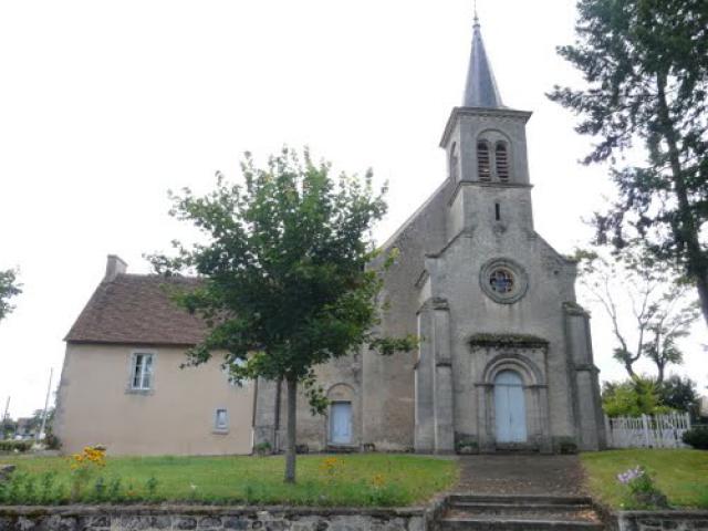 L'église de Champillet, Département Indre, France