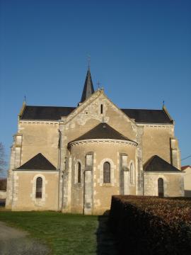Saint-Christophe-en-Boucherie (36) : L'église.