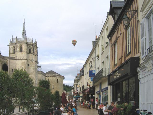 Amboise, rue près du château, Indre-et-Loire, France