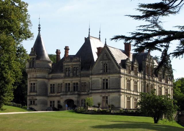 Château de la Bourdaisière, vue de sud-ouest