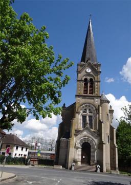 Église du début du XXe siècle, Villeneuve-sur-Allier, Allier, France