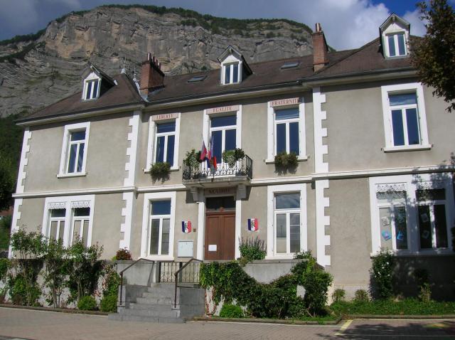 Town hall of Lumbin, Isère, France.