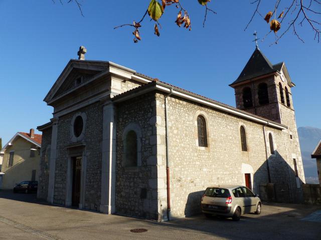 Eglise Saint Victor - Saint Ours à Meylan (Isère), en grande partie reconstruite au XIXe