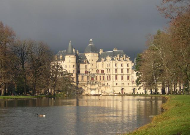 Château de Vizille, vue du Parc du château. Isère (38) France.
