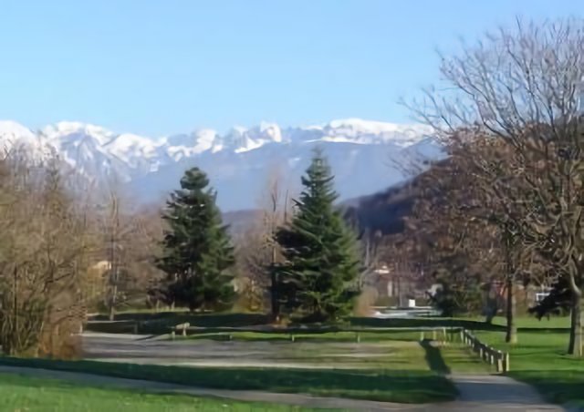 Echirolles : Belledonne depuis le Parc Robert Buisson