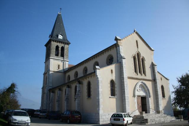 Charnècles (Isère) - église Saint-Roch et Saint-Sébastien.