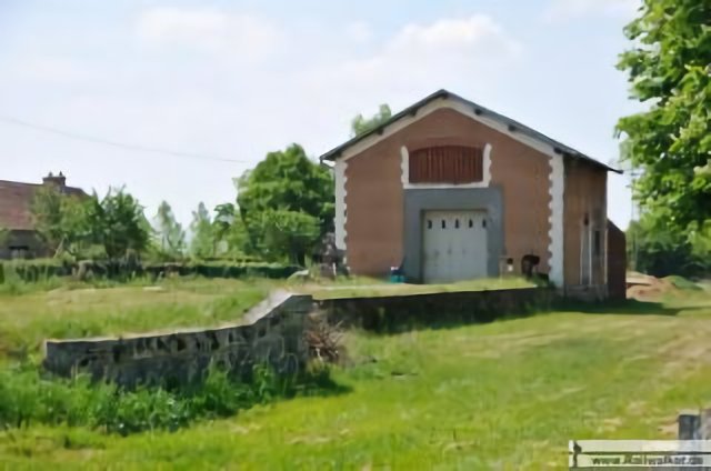 Der Güterschuppen mit Laderampe und Kopframpe