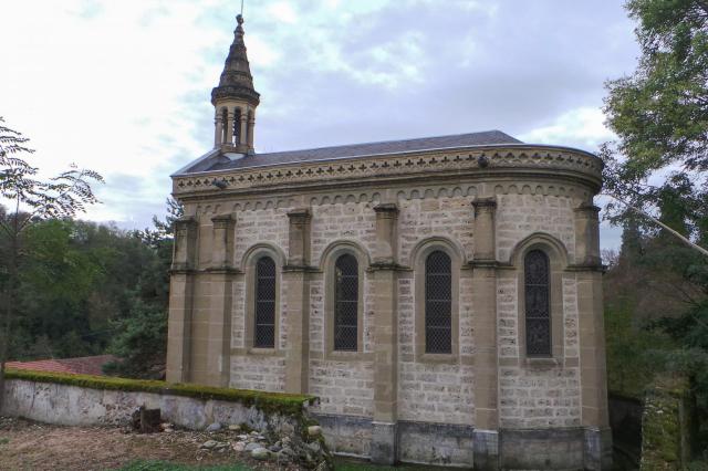 La chapelle des Papeteries, dans le quartier du Bas-Rives / Rives, Isère, France